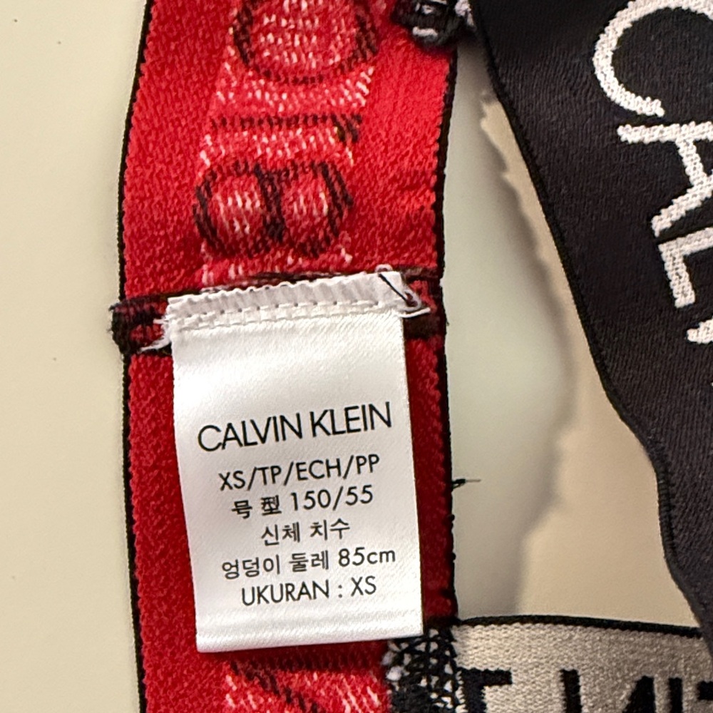 Calvin Klein Black and Red Bralette - Picture 2 of 2